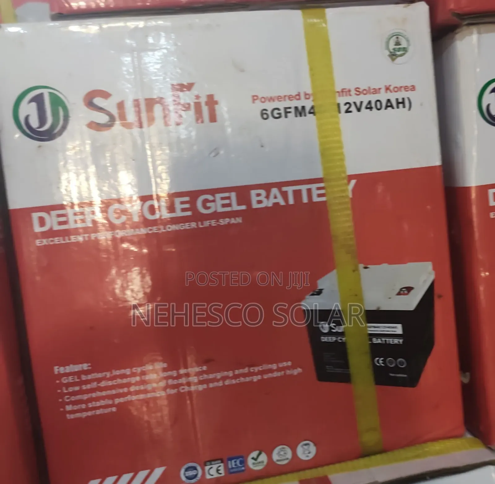 Sunfit 40ah Gel Battery | Durable Solar Inverter Battery