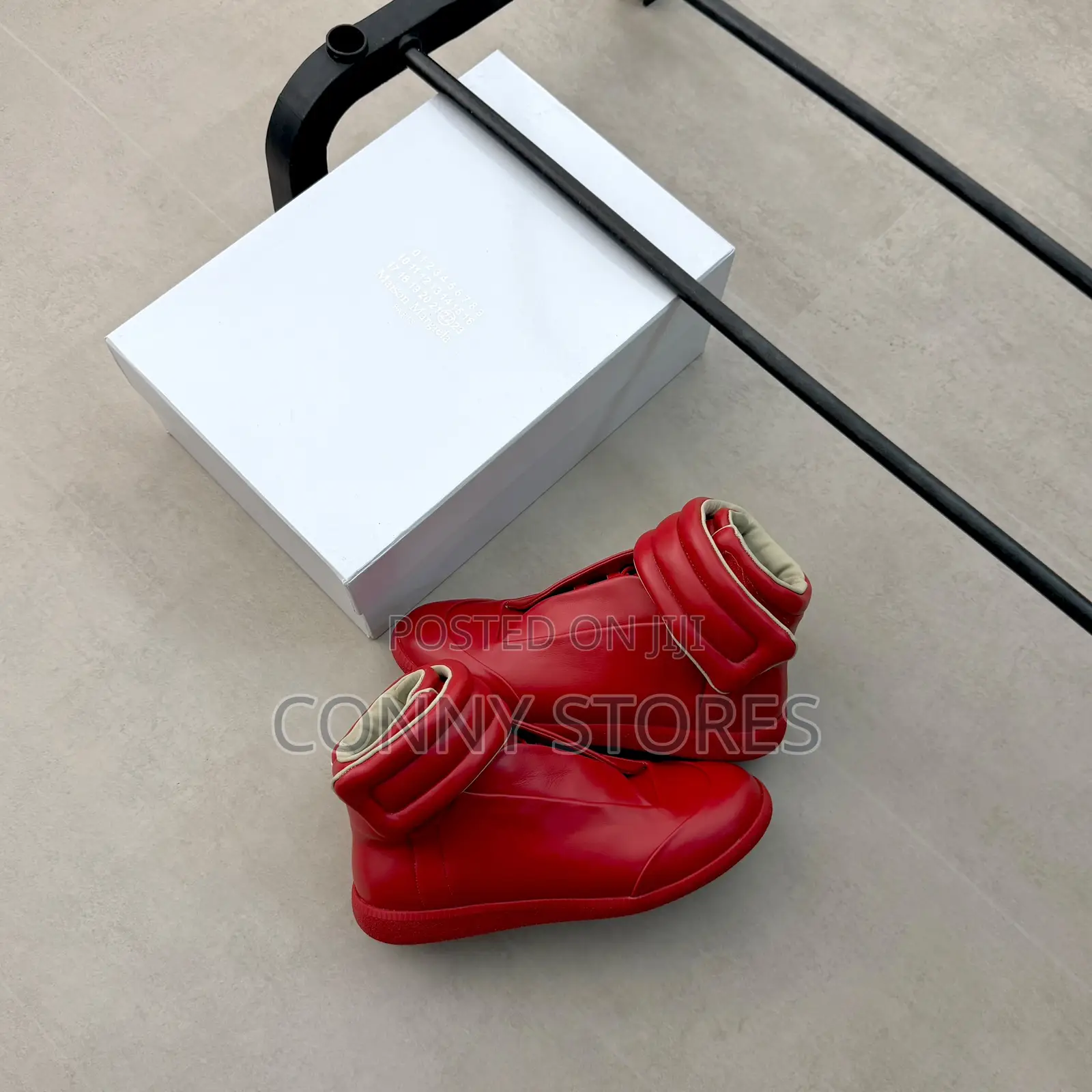 Maison Margiela Red Future High Sneakers