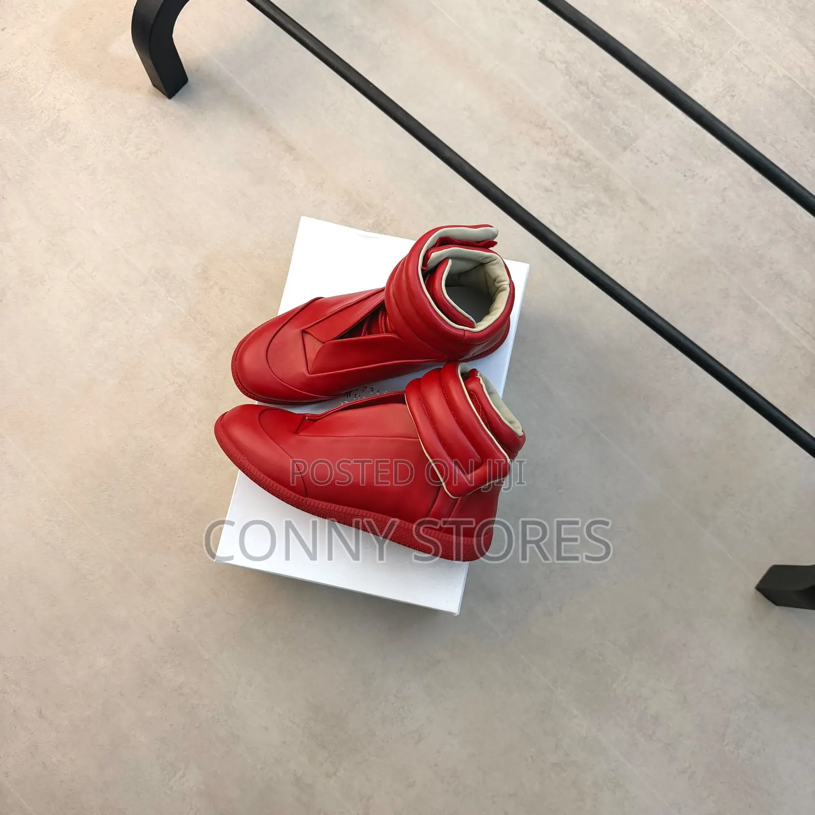 Maison Margiela Red Future High Sneakers