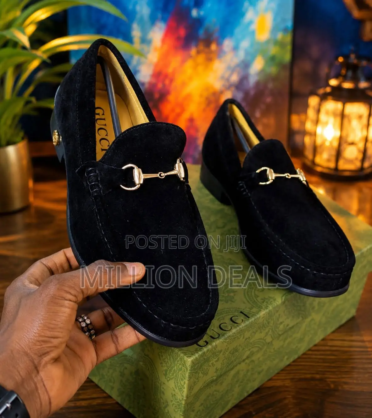Suede Casual Black Men's Shoes