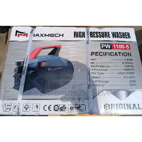 Maxmech Electric High Pressure Washer Pw 1100-5