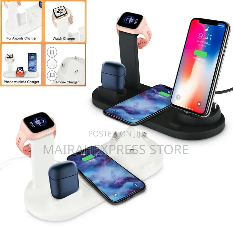 4 in 1 Wireless Charging Dock Designed to Charge Multiple Devices