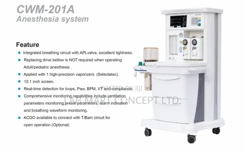 Anaesthesia Machine With 2 Vaporizer CWM-201a