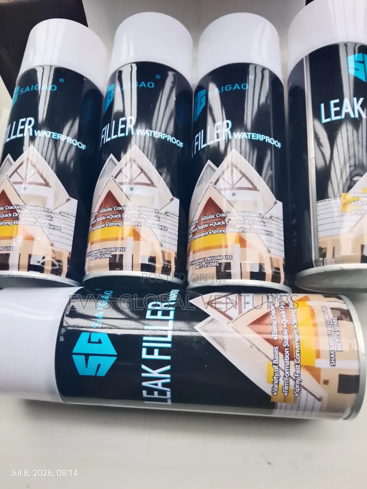 Leaking Roof and Cracked Walls Filler - Black