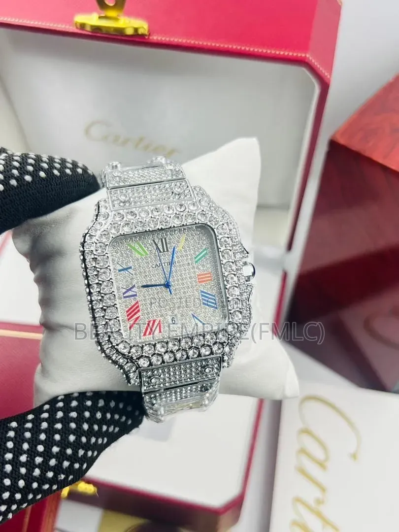 Original Cartier Ice Out Wristwatch