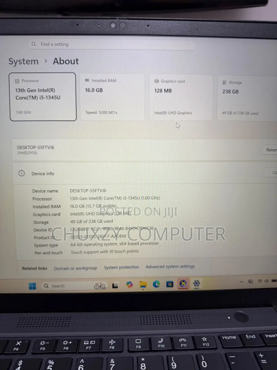 New Laptop Lenovo ThinkPad T14 G4 16GB Intel Core i5 SSD 256GB