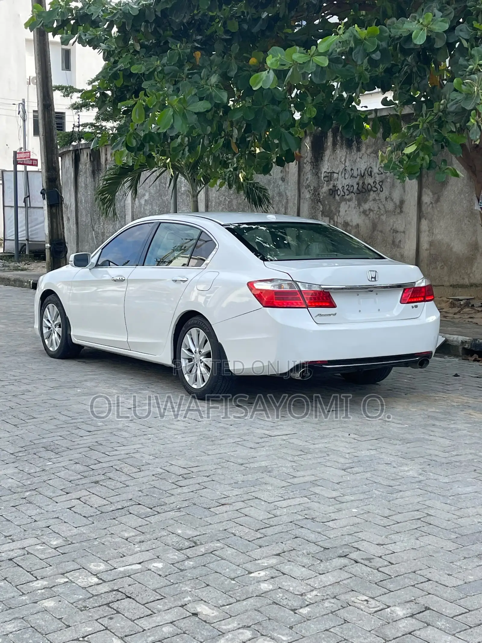 Honda Accord EX-L 4dr Sedan w/Navigation (2.4L 4cyl CVT) 2014 White