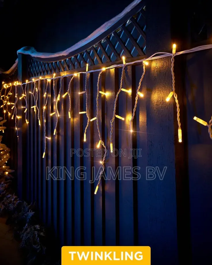 Led Christmas Icicle Light – Elegant Holiday Curtain Lighting