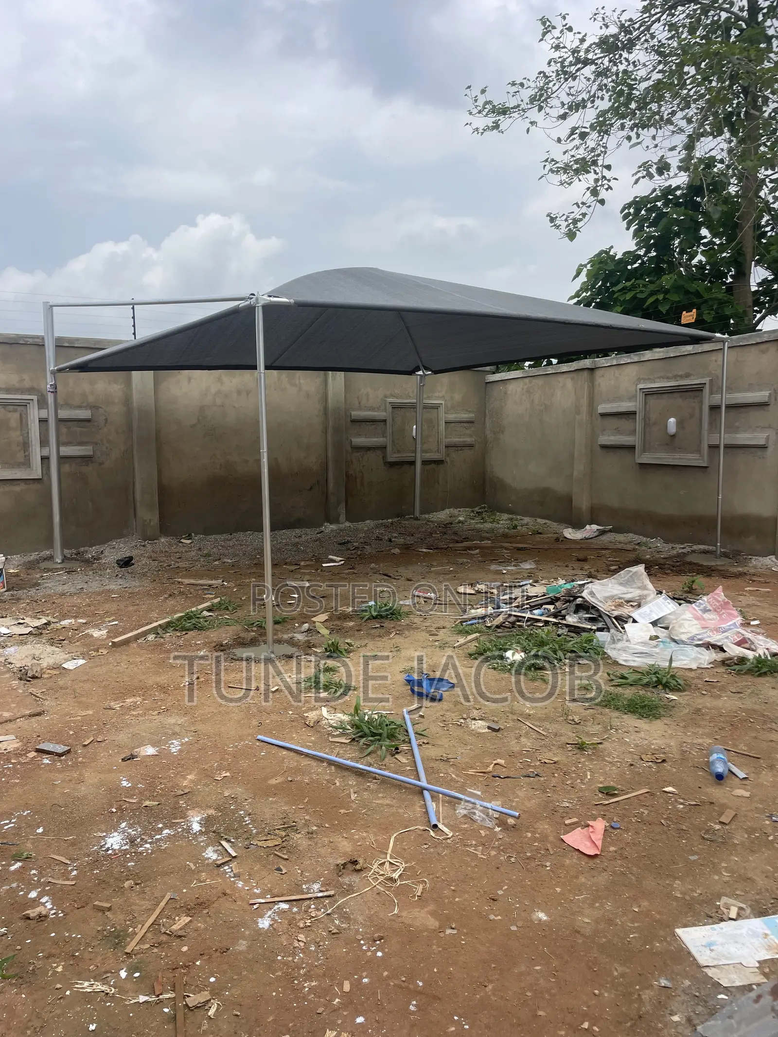 2–Cars Shade Carport Canopy Installed