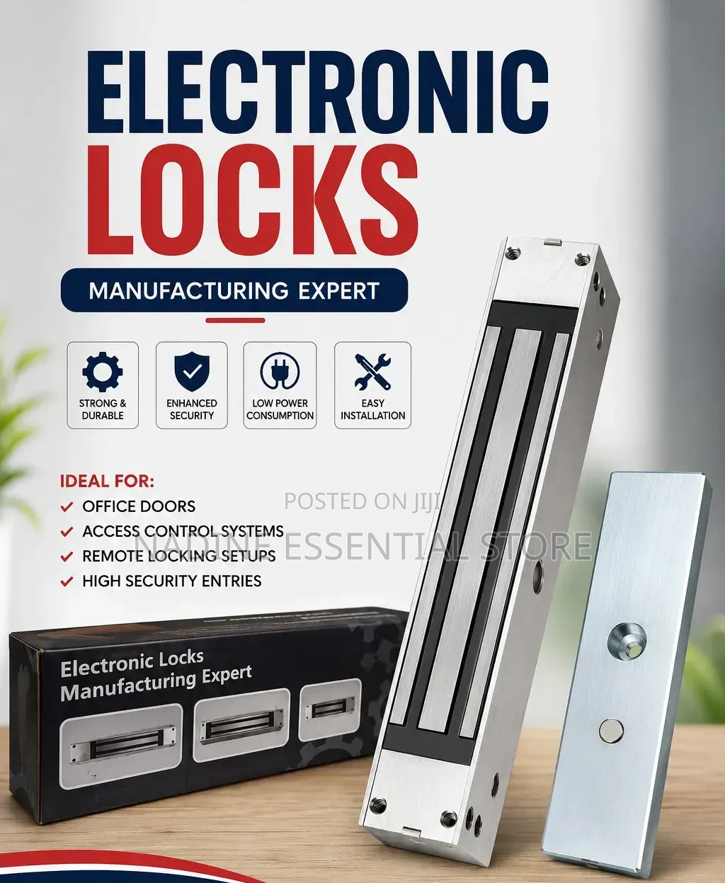 Electronic Magnetic Door Lock (Magloc)