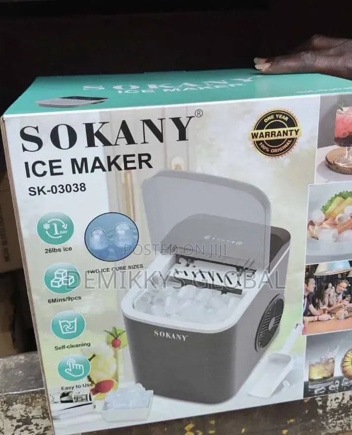 Sokany Ice Maker 1.3 L Capacity 26lbs Ice