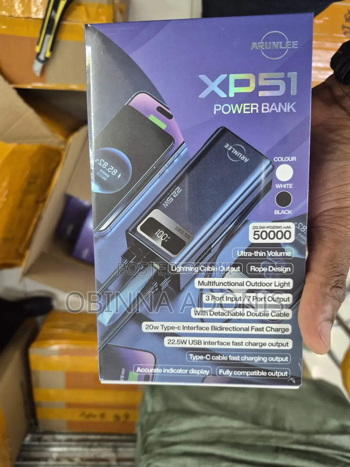 Xp51 Power Bank 50000mah