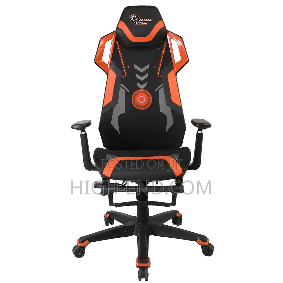 Porodo Gaming Ergonomic Gaming Chair - Pdx370bkog Black/Orange