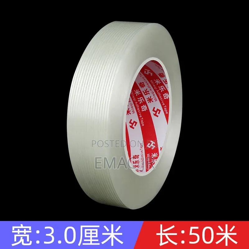 Fiberglass-Reinforced Strapping Tape Designed for Heavy-Duty Packaging