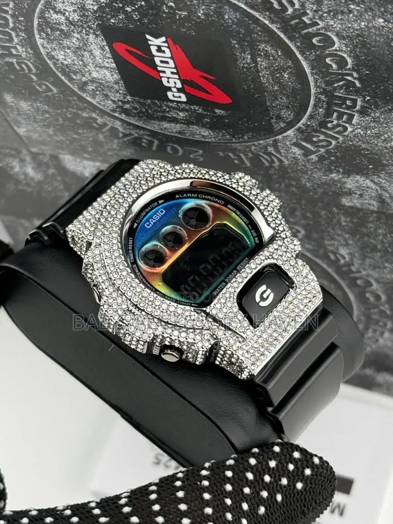 Luxury Fully Iced Casio G-Shock Men's Digital Watch