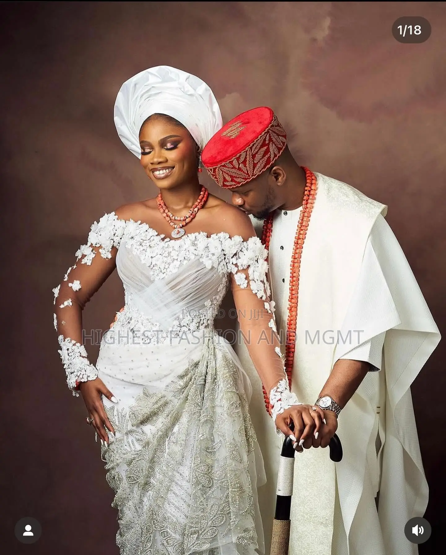 White Lace Bridal Corset Gown Men’S White Traditional Agbada