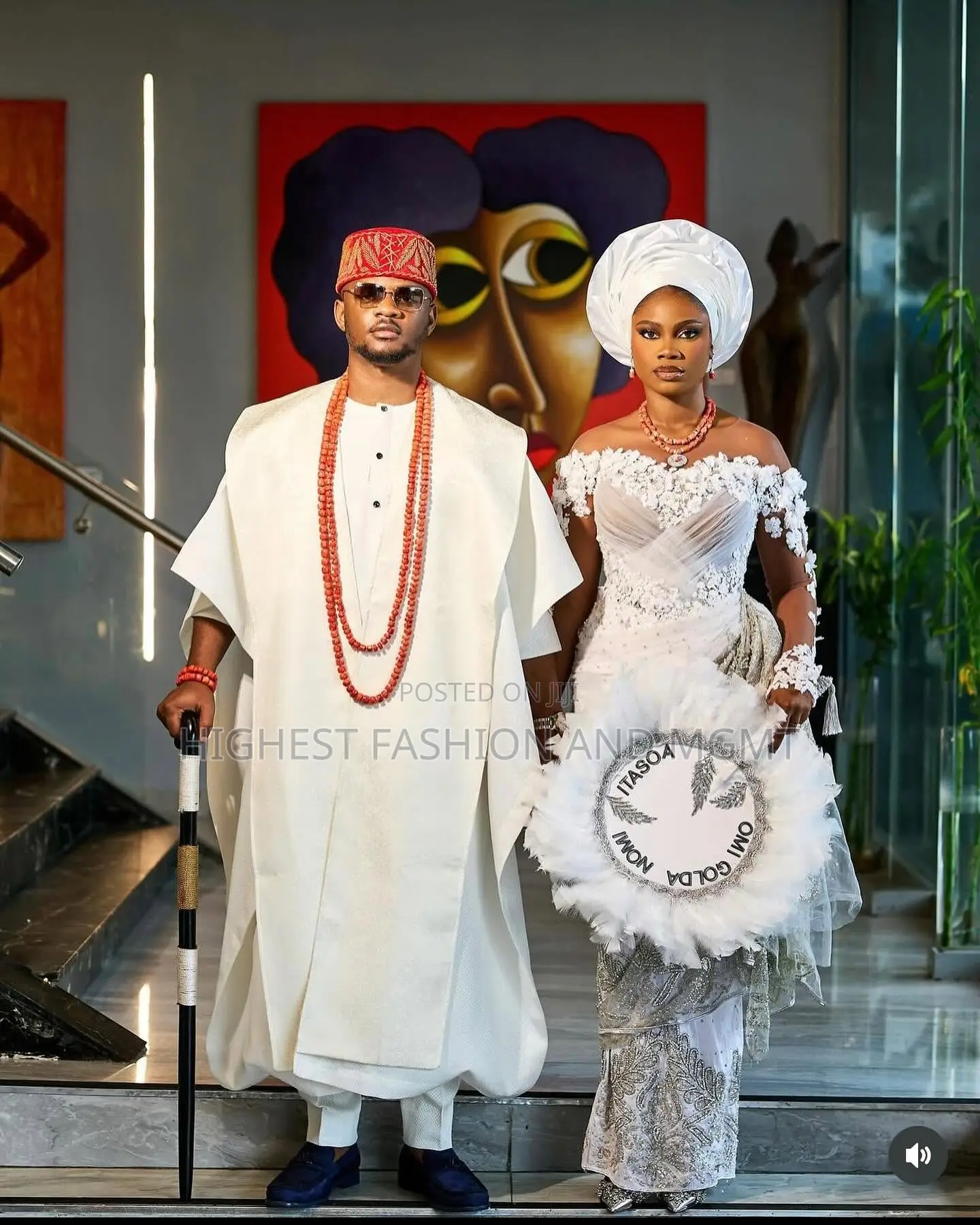 White Lace Bridal Corset Gown Men’S White Traditional Agbada