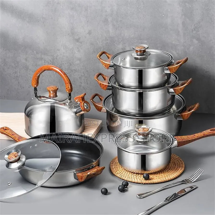 12-Piece Stainless Steel Cookware Set 2st7