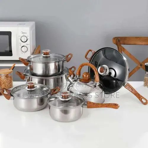 12-Piece Stainless Steel Cookware Set 2st7
