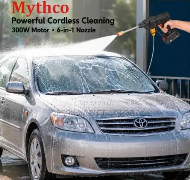 Mythco Cordless Portable 300w Pressure Washer, 6 in 1 Nozzle