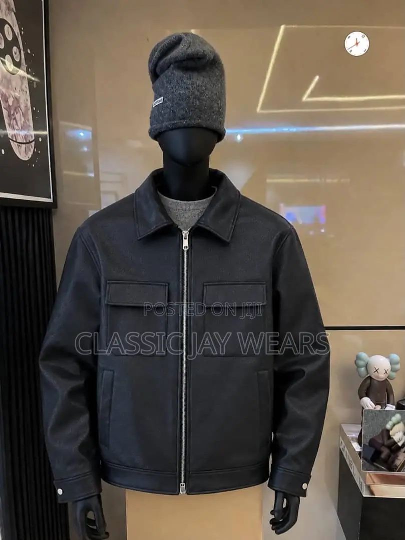 Plain Exotic Leather Jacket