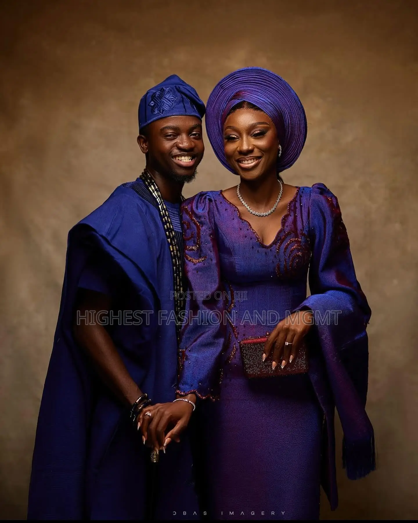Cobalt Lace Iro and Buba Men’S Tailored Royal Cobalt Agbada