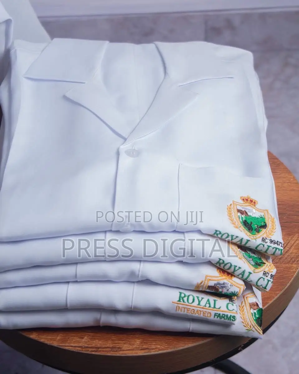 Branded Monogram Lab Coats