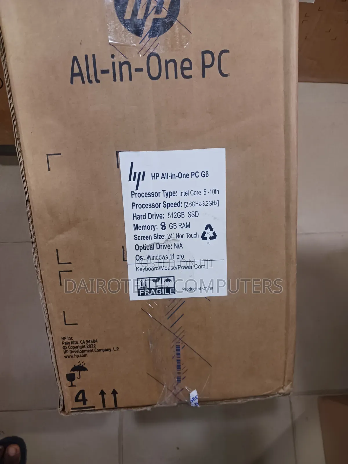 New Desktop Computer HP EliteOne 800 G6 8GB Intel Core i5 SSD 512GB