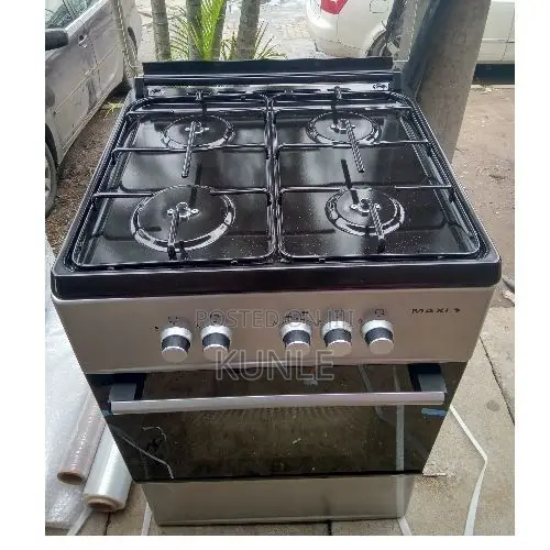 Maxi 50x50 Ignition 4burner Gas Cooker Inox