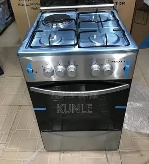 Maxi 50x50 Ignition 4burner Gas Cooker Inox