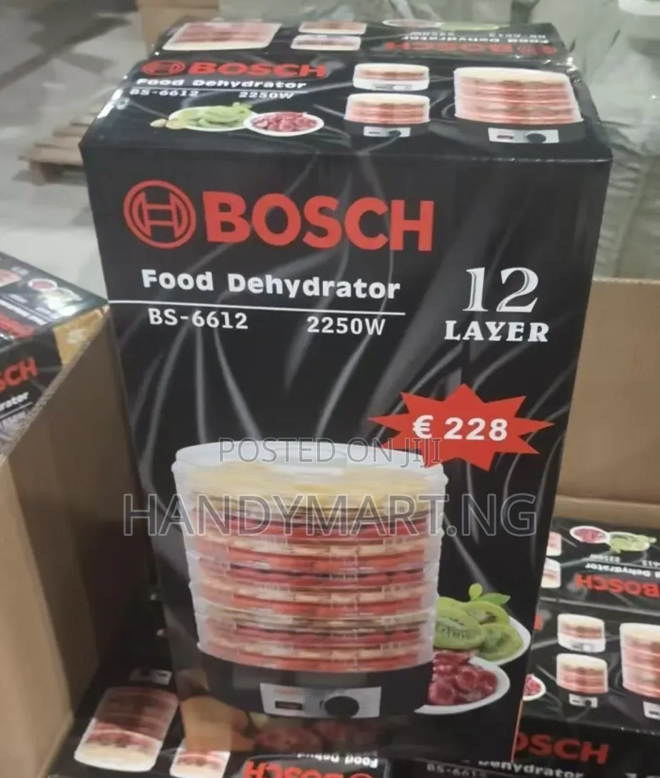 Bosch 12-Layer Food Dehydrator (Model Bs-6612) 22% Off