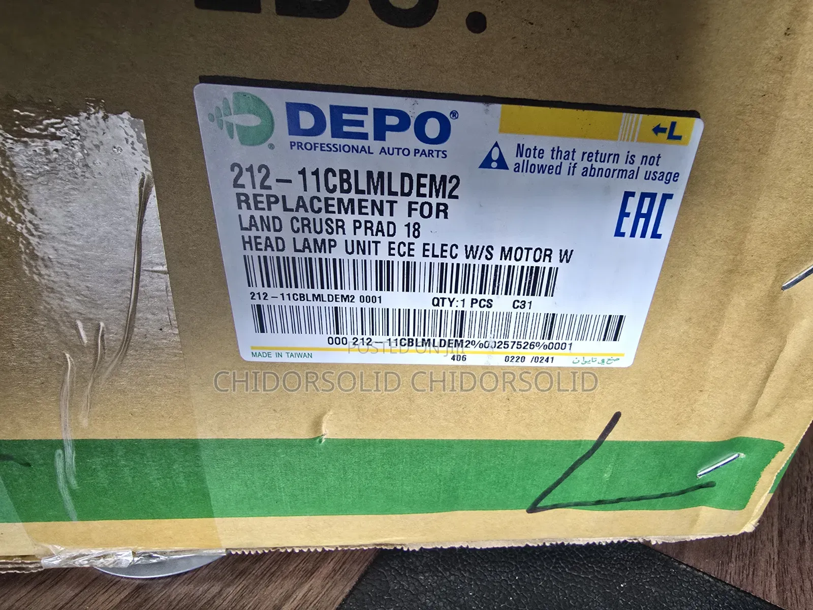 Headlight Landcruser Prado 2019-2021 Depo