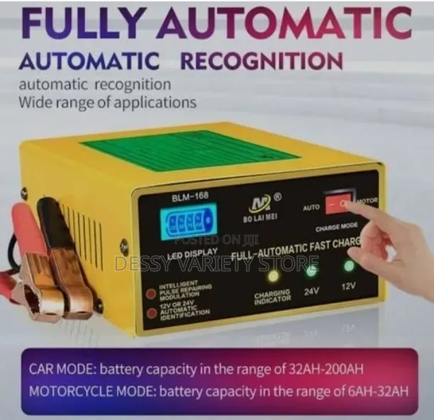 Intelligent Fast Pulse Car Battery Charger 12v/24v
