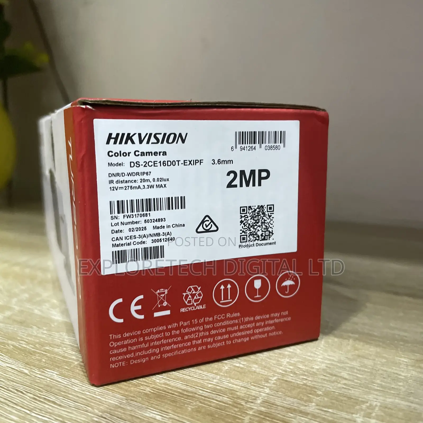 Hikvision 2mp Full Colour Outdoor Bullet Camera