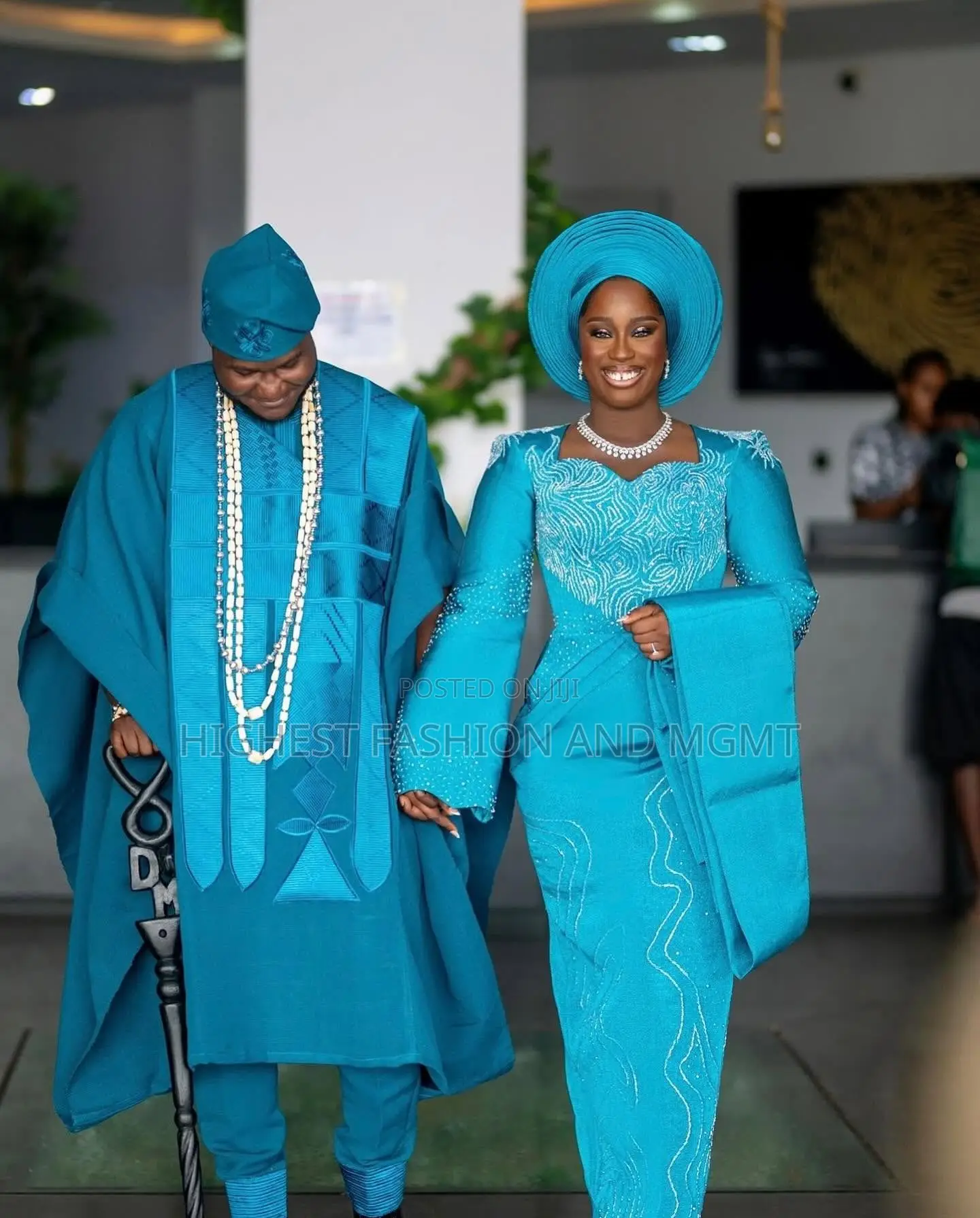 Sculpted Gold Lace Gown Tailored Metallic-Gold Agbada