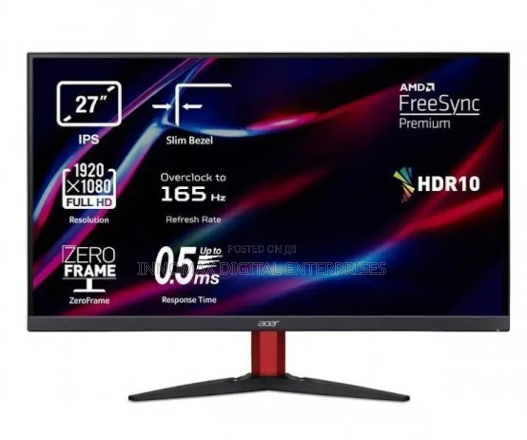 Acer Nitro Kg272 S 27-Inches Full Hd Gaming Ips,165hz Hdmi Monitor