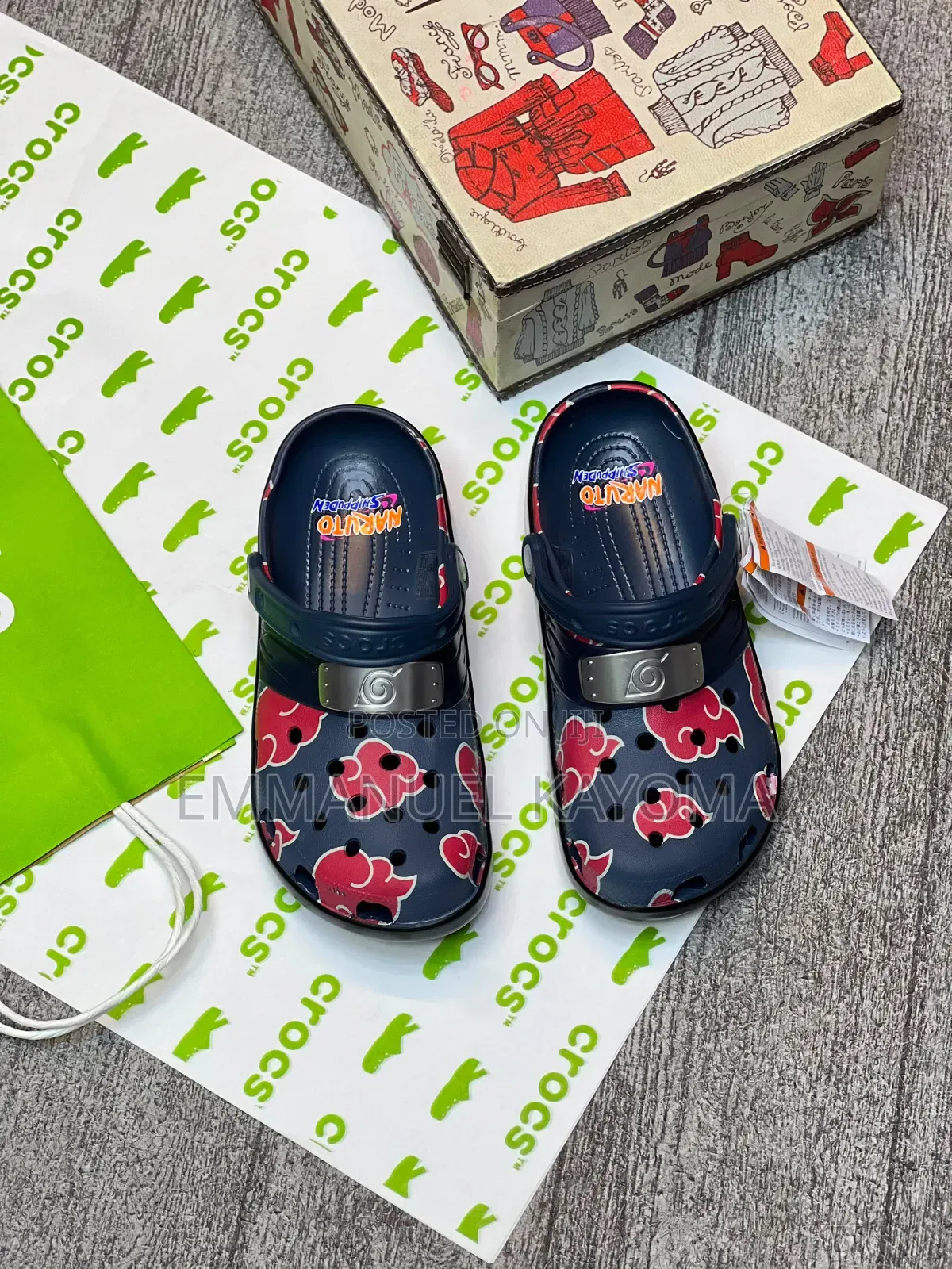Naruto Shippuden X Crocs Classic Clog - Itachi "Akatsuki" Navy