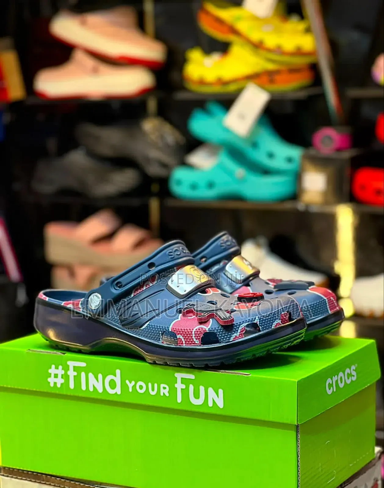 Naruto Shippuden X Crocs Classic Clog - Itachi "Akatsuki" Navy