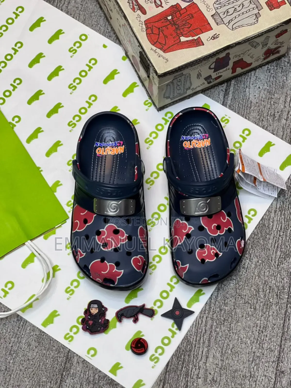 Naruto Shippuden X Crocs Classic Clog - Itachi "Akatsuki" Navy