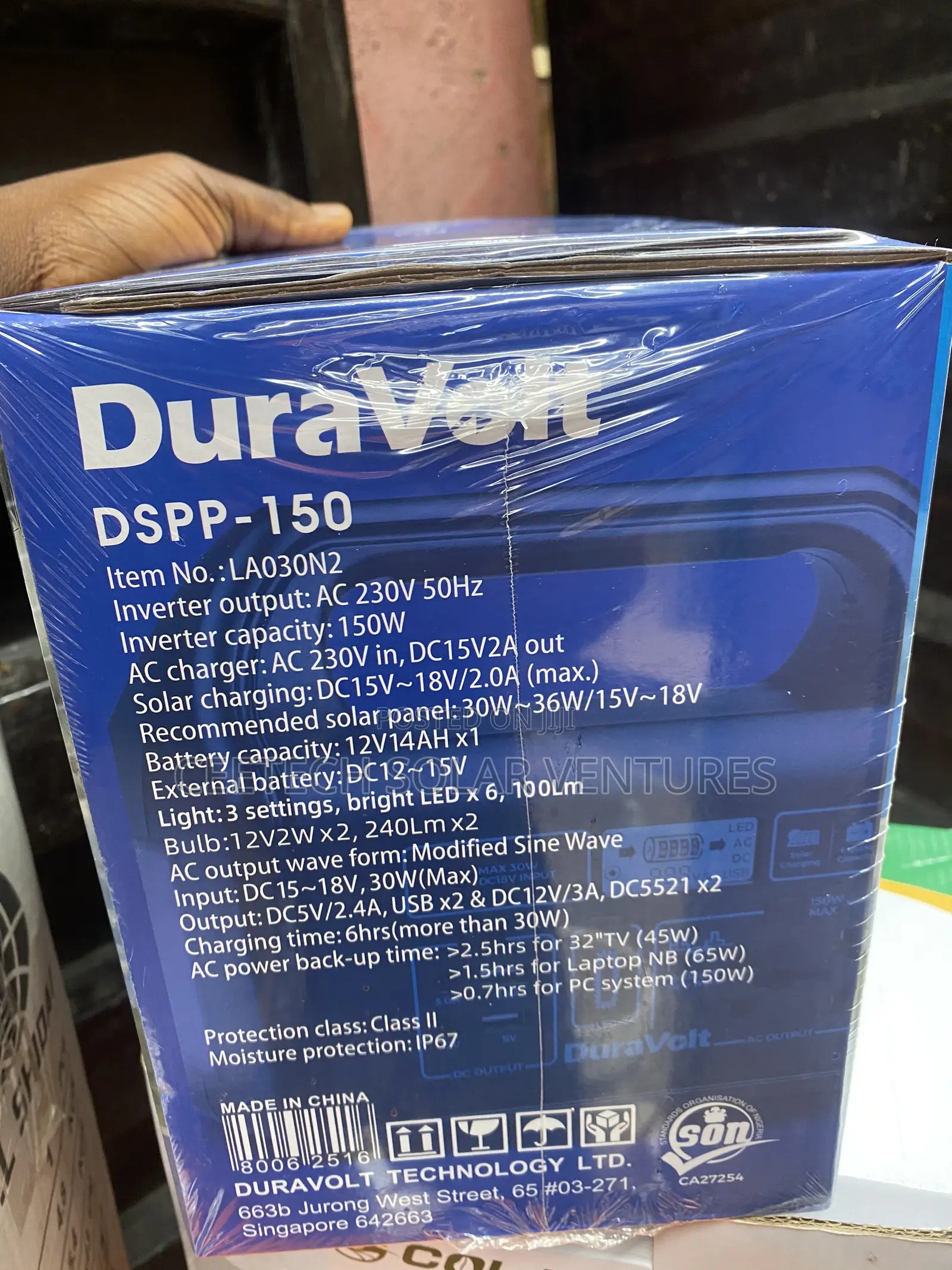 Duravolt 150W Portable Solar Power Station