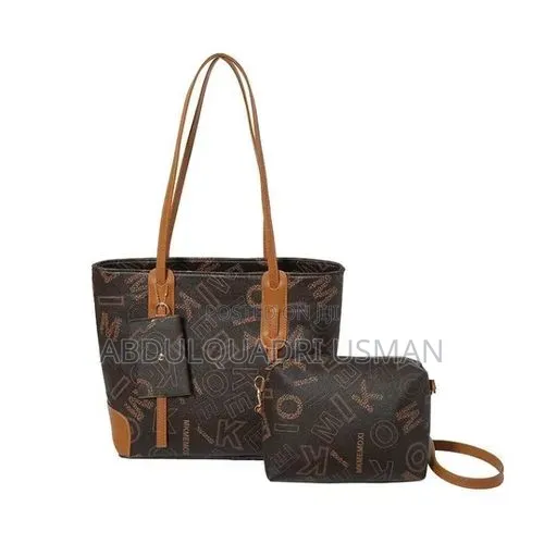 Bagsmart Retro Letter Print Tote Bag for Women