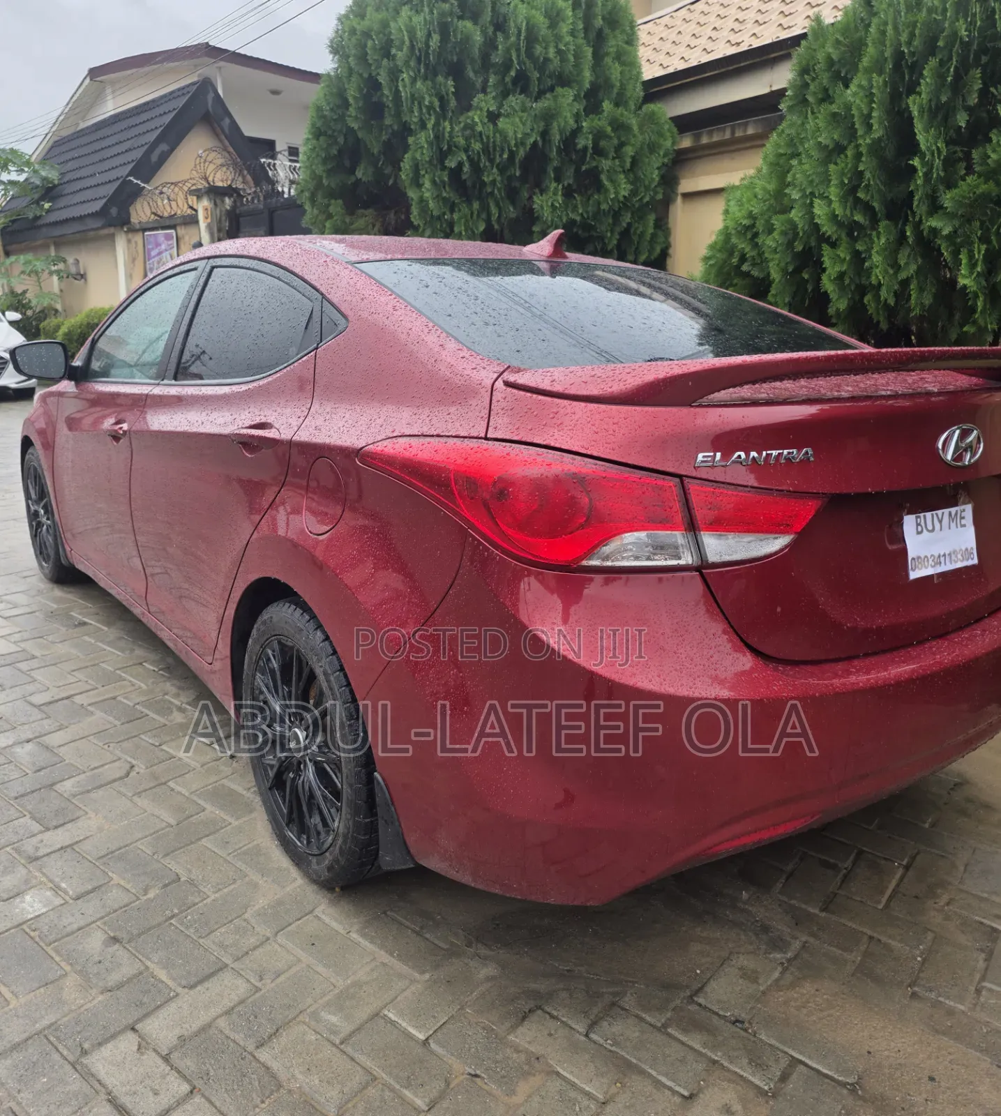 Hyundai Elantra Limited 2012 Red