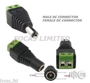 5 Pairs of Male/Female Dc Power Jack Connector Cable
