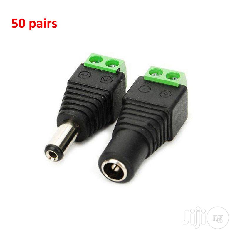 5 Pairs of Male/Female Dc Power Jack Connector Cable