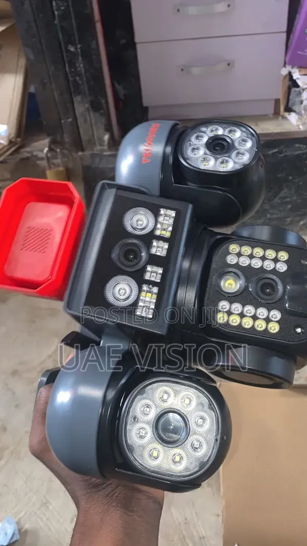 T44 4 Lens Solar Camera 3-Auto-Rotate V380 Smart Ai High Quality