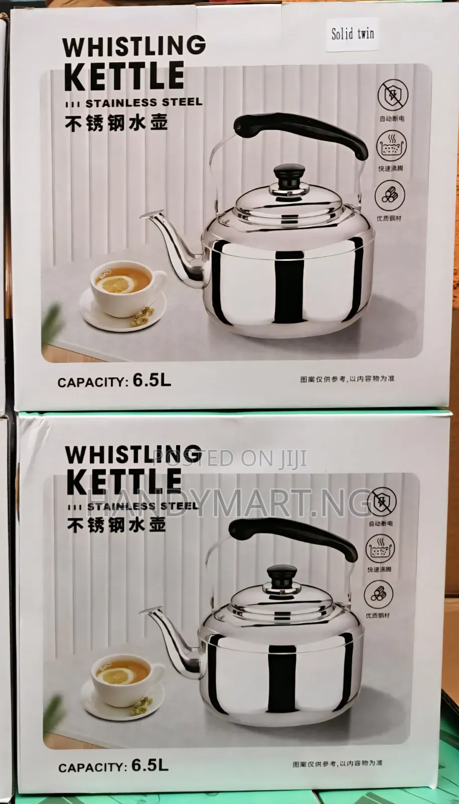 6.5l Stainless Steel Whistling Kettle 10% Off
