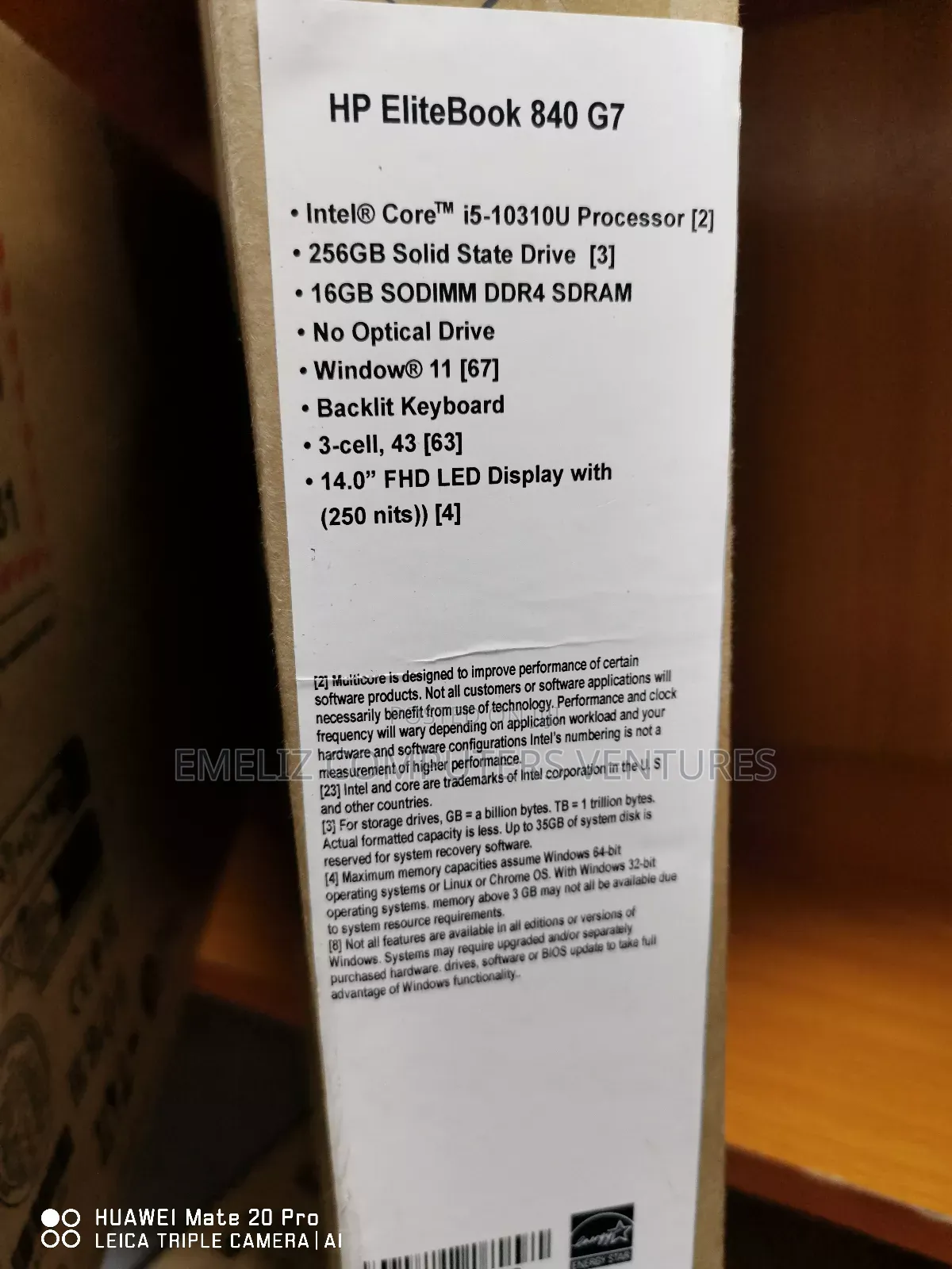 New Laptop HP EliteBook 840 G7 16GB Intel Core i5 SSD 256GB