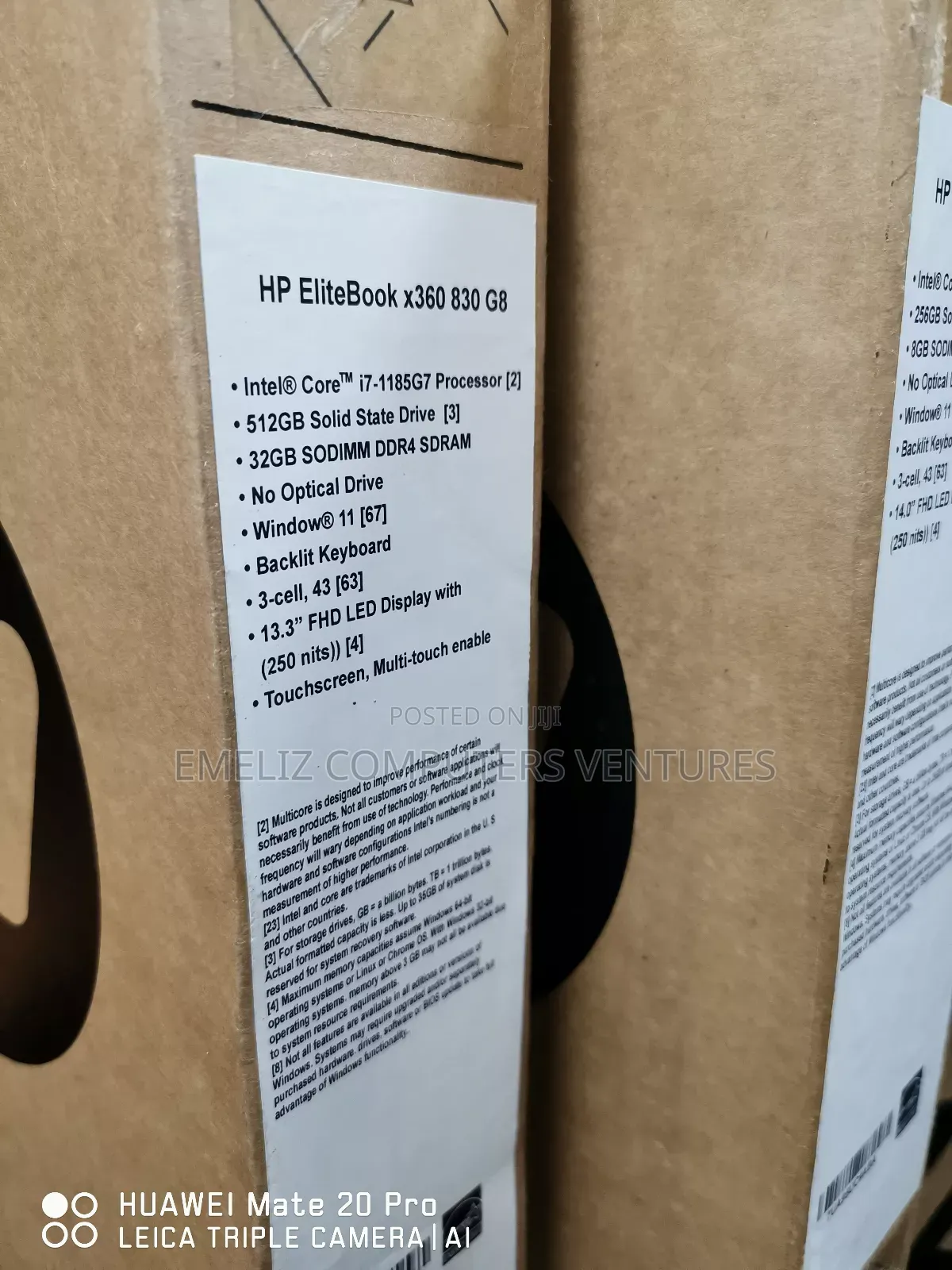 New Laptop HP EliteBook 830 G8 32GB Intel Core i7 SSD 512GB
