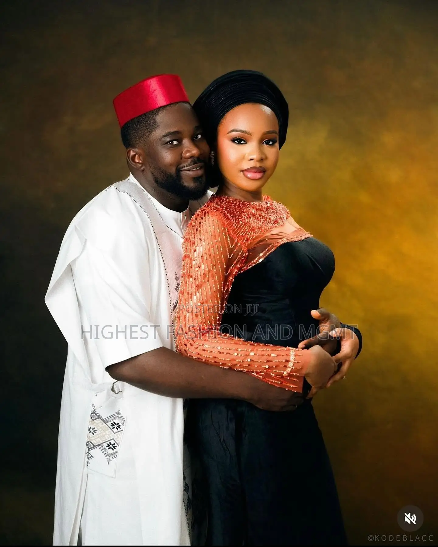 Black Velvet Gown With Embellished Sleeve Tailored White Agbada