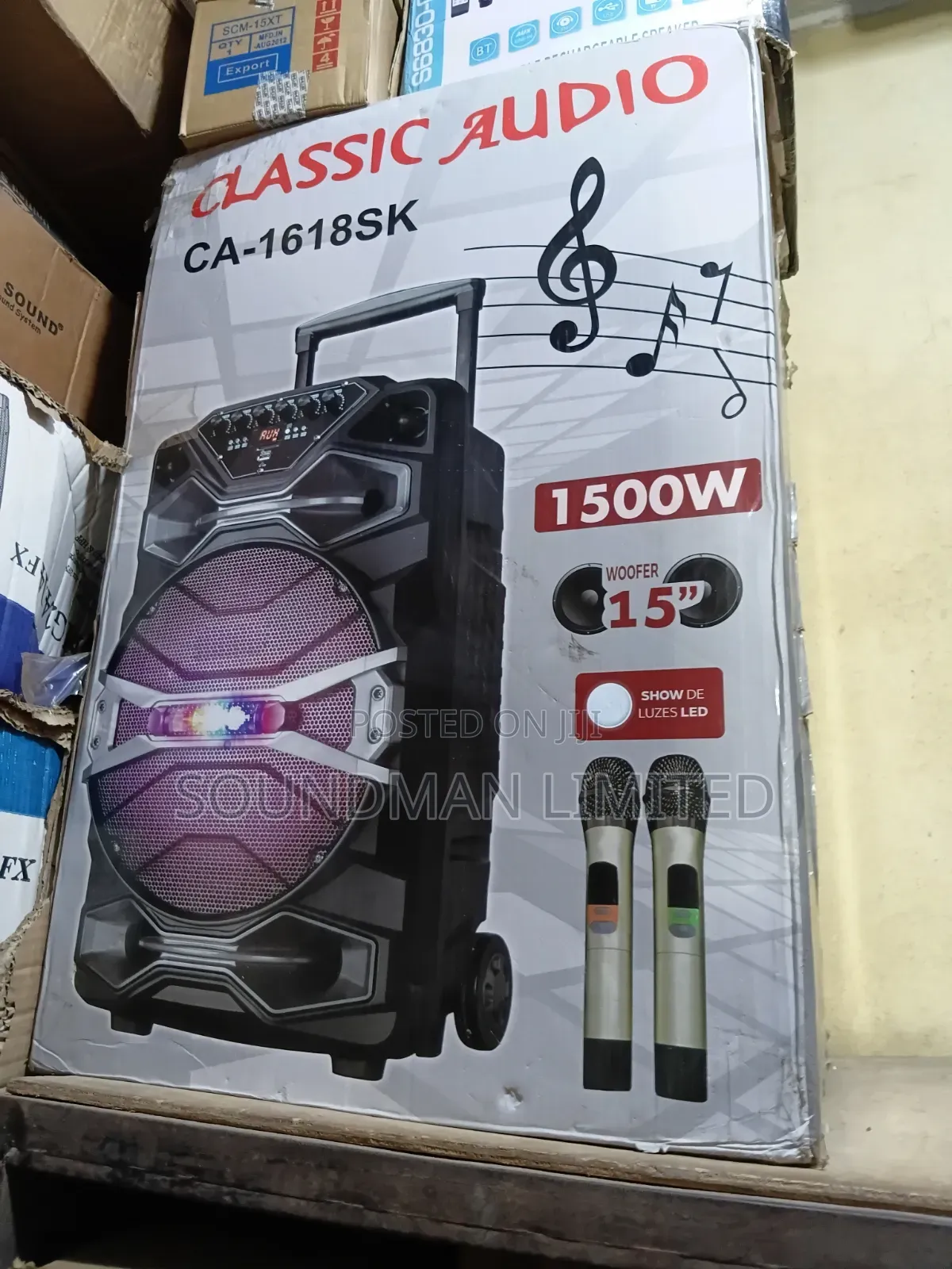 Classic Audio 15" Public Address Pa System Big Body Speaker Ca-1618sk